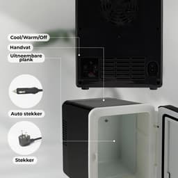 Denver Mini Koelkast - Koelen en Verwarmen - Skincare fridge - 12v Auto aansluiting - MFR404 — thumbnail 2