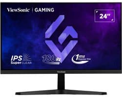 ViewSonic VX24G1-HD - LED-monitor 24" - 1920 x 1080 Full HD (1080p) - IPS - 180 Hz - 300 cdm² - 1000:1 - 1 ms - HDR10 - 2xHDMI, DisplayPort