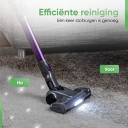 Heevey 4-in-1 Steelstofzuiger Draadloos - Steelstofzuiger snoerloos - Stofzuiger zonder zak - HEPA Filter - Handstofzuiger - Kruimeldief - 150 airwatts - Met 4 verschillende opzetstukken — thumbnail 4