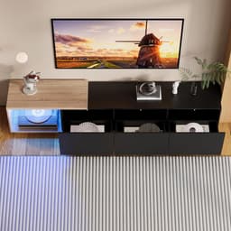 Uittrekbare TV-kast met LED-verlichting en 3 Lades voor Woonkamer - Modern Design — thumbnail 2