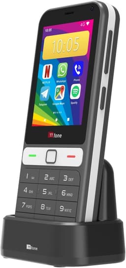 Eenvoudige Mobiele Telefoon - 4G Android Telefoon - Makkelijk Bellen - Touchscreen en Toetsenbord - 28 Inch Scherm — thumbnail 1