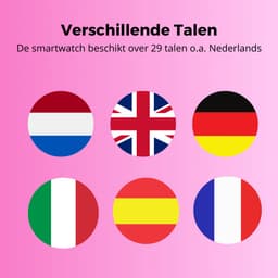 Smartwatch voor Kinderen met Nano SIM, Video Bellen, GPS & 4G - Waterdicht IPX7, WiFi & Bluetooth - SOS Functie - Roze — thumbnail 10