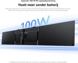 Blackview DCM5 Draagbare Monitor - 14-inch FHD Dubbel Scherm - Extra Scherm voor Laptops 13-17,3 inch - Ultradun Opvouwbaar - 100W PD Opladen- USB-C- Plug & Play - Grijs — thumbnail 2