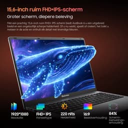 Blackview AceBook 6 Laptop 15,6 inch Full HD - 16 GB RAM - 256 GB + DCM8 15,3" Draagbare Monitor Combinatiepakket, FHD IPS Scherm, 100% sRGB, Dual-band WiFi, Plug & Play, Kantoor Efficiëntie Set (Grijs) — thumbnail 8