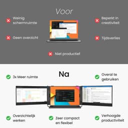 Blerron Flex Pro - 15.3 Inch - Portable Monitoren - 1 Kabel - Slechts 1.3 KG - Draagbare Monitor - Portable Monitor - Beeldscherm - 1920x1200 FHD — thumbnail 14