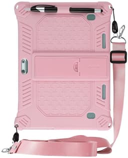 Universele beschermhoes voor 10/10,1-inch Android-tablets, met standaard- en flipfunctie, lichtgewicht en draagbaar, gemakkelijk mee te nemen en te bedienen, geschikt voor 10/10,1-inch tablets, roze. — thumbnail 5