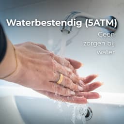 NOLATR Smart Ring NEX – Slimme Ring met Stappenteller, Slaaptracker & Hartslagmeter – Zonder Abonnement – Goud – Maat 9 — thumbnail 9