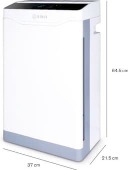 Sinji Luchtreiniger / Air Purifier – HEPA H13 + Koolstoffilter – 420 m³/u, voor ruimtes tot ca. 100 m² – UV-C + Ionisatie – PM2.5 Sensor – App + Afstandsbediening – Nachtmodus – Timer & Display – Helpt bij stof, pollen, huisstofmijt & geurtjes — thumbnail 11