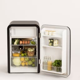 CREATE - Koelkast in retrostijl - Zwart - Handvat Marmer - FRIDGE RETRO 107L — thumbnail 10