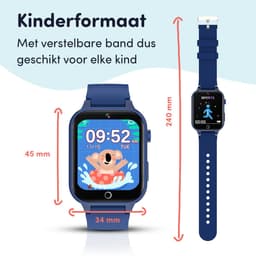 Keebies Smartwatch Kinderen - 5 t/m 12 jaar - Incl. Camera en 26 Kids Spelletjes - 512MB Geheugen - USB Oplaadbaar kinderhorloge - Jongen - Blauw — thumbnail 13