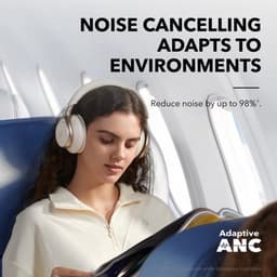 soundcore Space One by Anker - Draadloze Over-ear Koptelefoon - Headphones - Active Noise Cancelling, Multipoint Connection, 55 uur accuduur, Bluetooth 5.3, LDAC, Hi-Res Certified — thumbnail 10