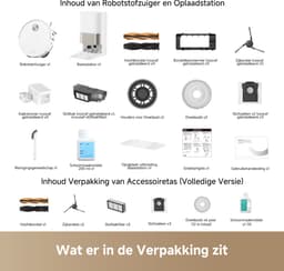 Dreame X50 Ultra Complete - Robotstofzuiger met dweilfunctie - Geschikt voor huisdierharen - Complete Accessoires kit - Eenvoudig schoonmaken van laag meubilair - Wit — thumbnail 4