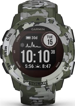 Garmin Instinct Solar - Smartwatch - Robuust GPS Sporthorloge - Zon Oplaadbaar - 45mm - Groen Camo Edition — thumbnail 15