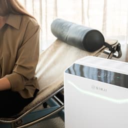 Sinji Luchtreiniger / Air Purifier – HEPA H13 + Koolstoffilter – 420 m³/u, voor ruimtes tot ca. 100 m² – UV-C + Ionisatie – PM2.5 Sensor – App + Afstandsbediening – Nachtmodus – Timer & Display – Helpt bij stof, pollen, huisstofmijt & geurtjes — thumbnail 4