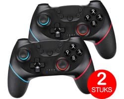 2x Draadloze Controller Geschikt voor ALLE Nintendo Switch en OLED - Ergonomische Handvat Gripstand