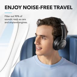 soundcore van Anker Q20i-hoofdtelefoon met hybride actieve ruisonderdrukking, bluetoothoordoppen, speelduur van 40 u, Hi-Res Audio, veel bas, appinstellingen, transparantiemodus, ideaal voor op reis — thumbnail 5
