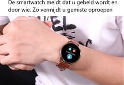 Belesy® BQSiZiPk - Smartwatch Dames - Smartwatch Heren - Horloge - Stappenteller - 1.3 inch - Kleurenscherm - 10x Sporten - INDOOR en OUTDOOR - Zilver - Siliconen - Roze - extra polsband Panterprint en Milanees staal zilver - Moederdag — thumbnail 10