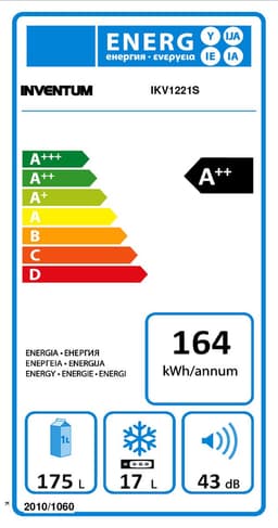 Inventum IKV1221S - Inbouw koelkast - Vriesvak - Nis 122 cm - 187 liter - 4 plateaus - Sleepdeur - Wit — thumbnail 3