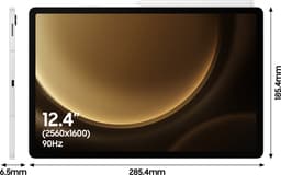 Samsung Galaxy Tab S9 FE Plus - WiFi - 128GB - Silver — thumbnail 12