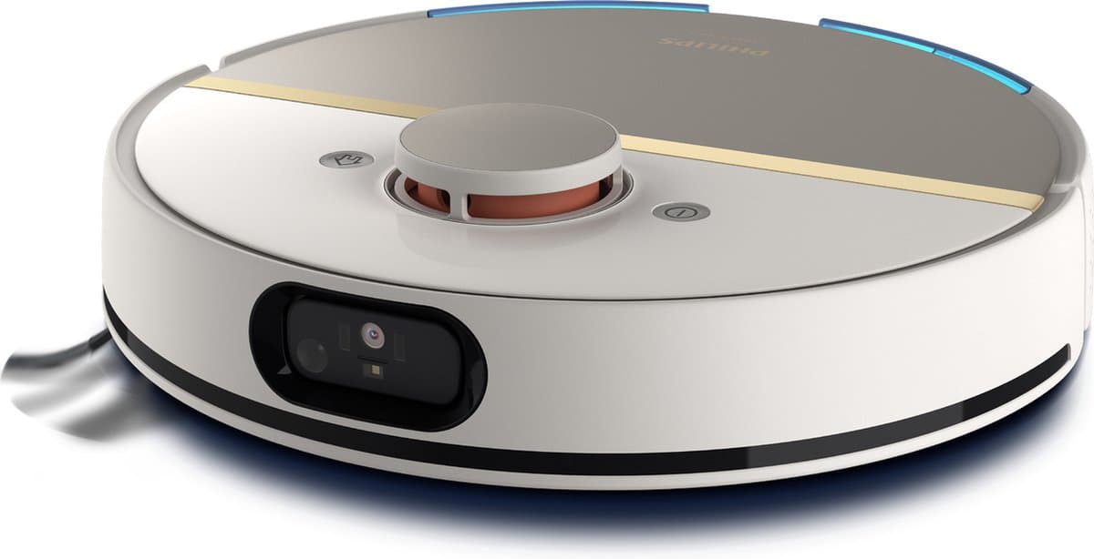 Philips HomeRun Aqua 7000 Series XU7000/02 - Robotstofzuiger met Dweilfunctie - Wit / Goud - App Connected — afbeelding 1