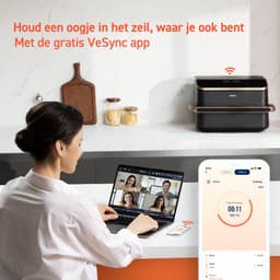 Cosori Dual Blaze Twinfry – Dubbele Airfryer XXL – 10L – Dual Zone of MegaZone – 6 Programma’s — thumbnail 7