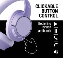 Fresh ‘n Rebel Clam Fuse – Draadloze Bluetooth Koptelefoon met Active Noise Cancelling - 45 uur Speelduur - Dreamy Lilac — thumbnail 5