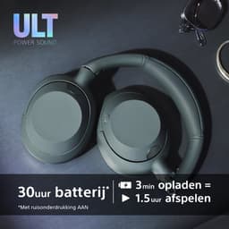 Sony ULT Wear - Draadloze Noise Cancelling koptelefoon met ULT Power Sound - Forest Gray — thumbnail 12