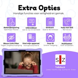 Bosstony Snelle Kids Tablet 10 inch - Ouderlijk Toezicht - 6000mAh Batterij - Android 13 - Incl Beschermpakket - Kindertablet vanaf 3 jaar — thumbnail 9