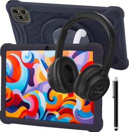 ATouch Combipakket - Kindertablet Tab 10 Plus + Kinderkoptelefoon - 64GB+64SD - Vanaf 3 jaar - Zwart — thumbnail 1