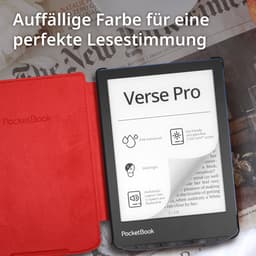 PocketBook Verse Pro Passion Red e-reader – Inclusief Rood Hoesje (shell cover) – Voordeelbundel — thumbnail 2