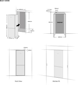 Hisense RB3K330SAIC - Vrijstaande koel-vriescombinatie - 185 cm hoog - 330 liter - Energielabel C - Geluidsniveau 35 dB - LED Display - SuperCool - FastFreeze - Deuralarm - Kinderslot - Interverter Compressor - ConnectLife — thumbnail 20