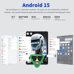 HOTWAV Pad 13 Pro - Tablet met toetsenbord + muis + stylus - Android-tablet - 10,1 inch - 120 Hz verversingssnelheid - 12+256 GB RAM/ROM - 6580 mAh-batterij - 13 MP-camera - 4G dual-sim - gezichtsherkenning - groen — thumbnail 5