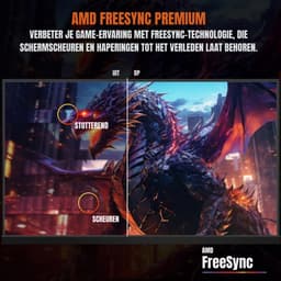 Florixa® Gaming Monitor 240hz - Gaming Monitor -Zwart - ‎‎16cm x 56cm x 42cm; 3.95 kg — thumbnail 4