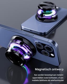 carmdering - Magnetische Bluetooth Luidspreker -draadloze Bluetooth Mini Speaker - Draagbare Speaker - Mini Audio Systeem - Bluetooth 5.3 Connectiviteit - Sterke Magnetische Houder - Duurzaam ABS Materiaal - Ideaal Voor Outdoor Reizen - 1 Stuk — thumbnail 6