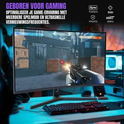 RUX® Gaming Monitor 240hz - Gaming Monitor -Zwart - ‎‎18cm x 62cm x 45cm; 5kg — thumbnail 7