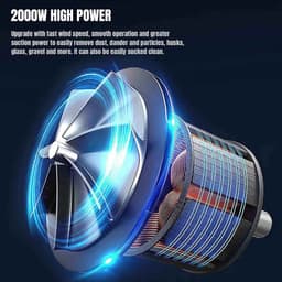 Casa Living Stofzuiger - Lichtgewicht - Compact - Stil in Gebruik - 1,5L Capaciteit - 2000W - 220V - 4,5 Meter Snoer - Zwart / Blauw — thumbnail 6
