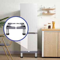Wasmachine Voetstuk - Apparaat Basis - Huishoudelijk Gebruik - Verstelbare Lengte - 60x60x20cm - Zilver — thumbnail 4