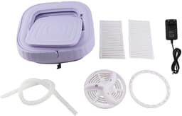 SPHProducts - Draagbare opvouwbare wasmachine - Mini-wasmachine - Automatisch wassen - 11 liter - Reiswasmachine - Geschikt voor camping en huis - EU- — thumbnail 4