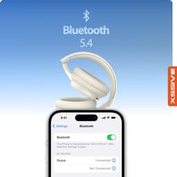 Draadloze Over-Ear Koptelefoon Bluetooth 5.4 | Hoofdtelefoon met Microfoon | 3 EQ-instellingen | 10 Uur Batterij | USB-C | Opvouwbaar Design | Noise Cancelling Microfoon — thumbnail 2