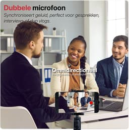 2-Pack Draadloze Microfoon met Oplaadcase - Geschikt voor Apple , Samsung, Laptop - Bluetooth Mini Microfoon - Podcast Microfoon — thumbnail 11