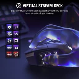 Corsair Scimitar Elite Wireless SE - Draadloze Gaming Muis - Rechtshandig - Bluetooth - Optisch - 33000 DPI - Zwart — thumbnail 4