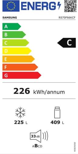 Samsung RS70F66KCFEF - Amerikaanse koelkast - 7 serie - Zwart Inox - Wifi — thumbnail 2