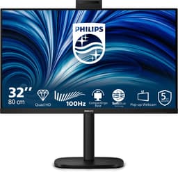 Philips 3000 series 32B2U3601H/00 computer monitor 80 cm (31.5") 2560 x 1440 Pixels Quad HD LCD Zwart — thumbnail 1
