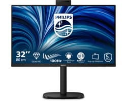 Philips 3000 series 32B2U3601H/00 computer monitor 80 cm (31.5") 2560 x 1440 Pixels Quad HD LCD Zwart