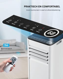DailySupplies® Mobiele Airco - Airconditioning - Ventilatoren - Airco Zonder Afvoerslang - Wit — thumbnail 3
