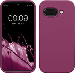 kwmobile telefoonhoesje geschikt voor Google Pixel 9a - Hoesje met siliconen coating - Smartphone case in magenta-lila — thumbnail 1
