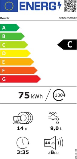 Bosch SMV4EVX01E Serie 4 Vaatwasser - Roestvrijstaal - 44dB - 14 couverts — thumbnail 2