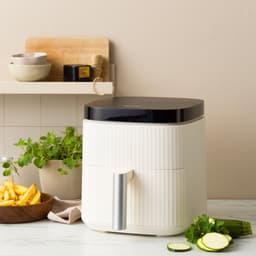 Greenpan Silhouette Air Fryer XL - 5L - enkele mand - tot 4 personen - PFAS-vrij - 12 programma's - Automatisch uitschakelen - Met timerfunctie - Cream — thumbnail 5