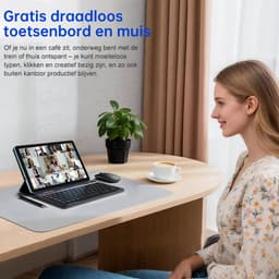 HOTWAV Pad 13 Pro - Tablet met toetsenbord + muis + stylus - Android-tablet - 10,1 inch - 120 Hz verversingssnelheid - 12+256 GB RAM/ROM - 6580 mAh-batterij - 13 MP-camera - 4G dual-sim - gezichtsherkenning - groen — thumbnail 3