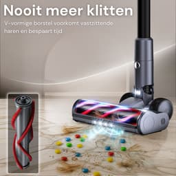Vesora® 3-in-1 Steelstofzuiger Draadloos zonder Zak - BASIC - Draadloze Stofzuiger - Kruimeldief Snoerloos - Vacuum Cleaner - Handstofzuiger - Stofzuiger Steel met Hepa Filter - Stofzuiger Huisdieren - Zakloze Stofzuiger — thumbnail 18